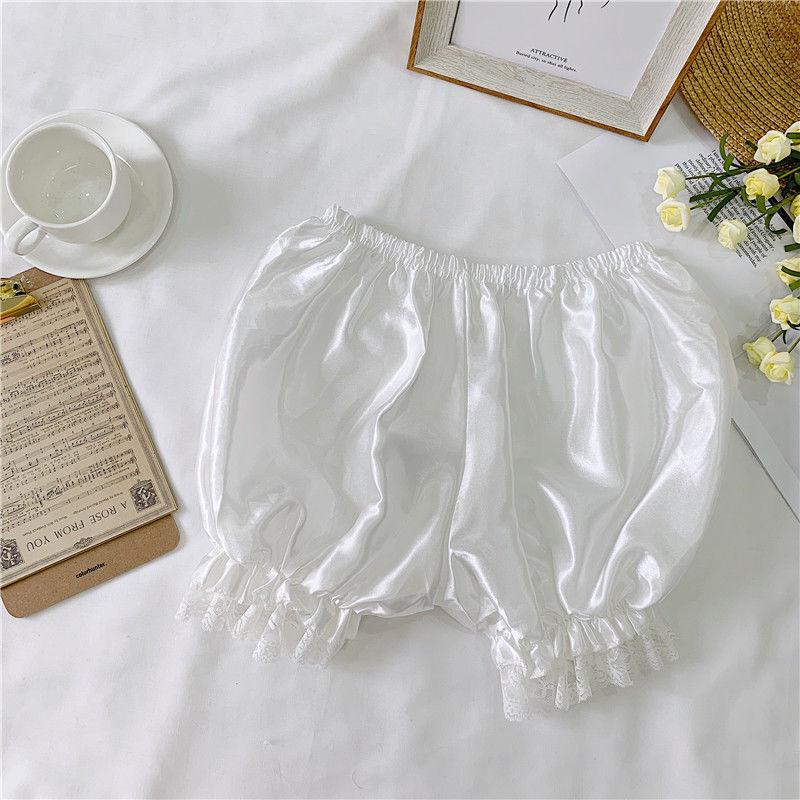 With Skirt, Anti-Glare Can Be Worn Outside Lace Pumpkin Pants Ice Silk High Waist Non-Curling Bottoming Shorts