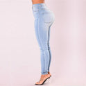 Cross-Border Supply New AliExpress Amazon Wish Explosion Light Color Stretch Jeans Women