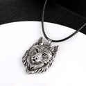 Wolf Head Necklace Animal Power