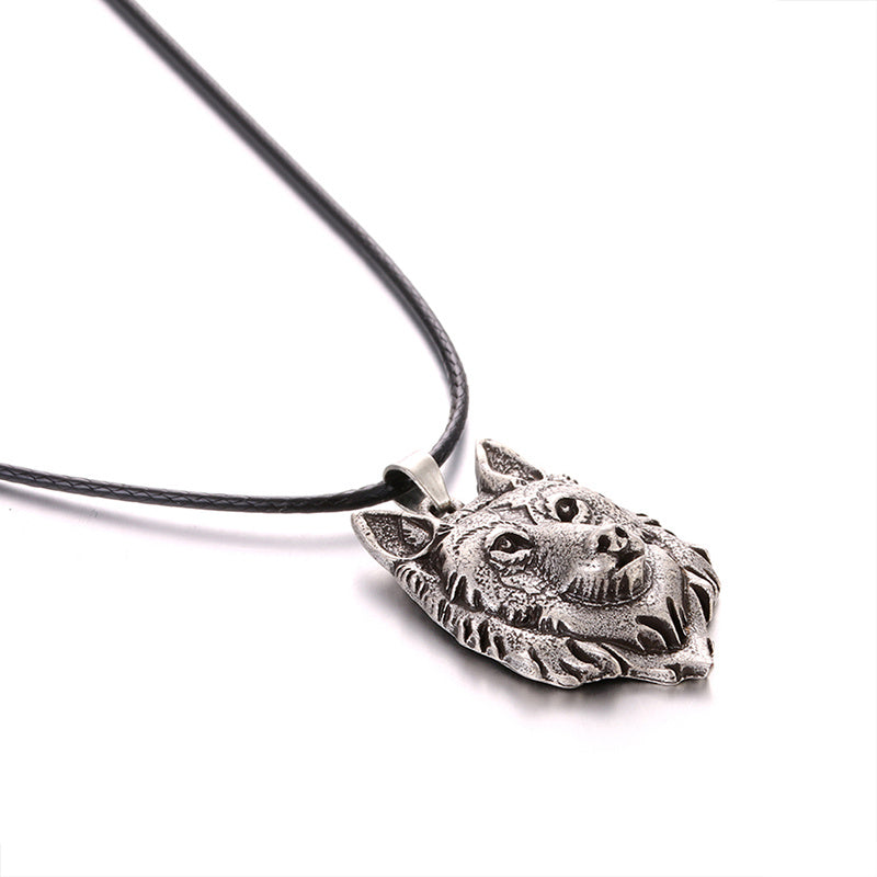 Wolf Head Necklace Animal Power