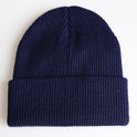 Pure Color Light Board Adult Knitted Hat With Warmth Hip-Hop Hat