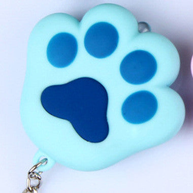 Autumn And Winter Cat Paw Keychain Ring Chain Bell Pendant Vocal Light Emitting Gift Creative Mobile Phone Shell Car Interior Accessories