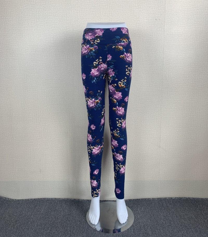 Spring And Autumn Big Stretch High Waist Leopard Print Outer Wear Leggings Sports Yoga Slim Fit Pants With Small Feet Fashionable Wide Waist