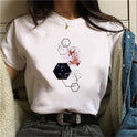 Fashion Simple Geometric Pattern Printed T-Shirt