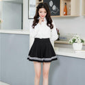 The New High-Waisted Half-Length Student Skirt, Female College Windproof, Sweet And Fluffy Pleated Skirt, A-Line Skirt