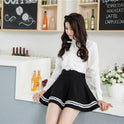 The New High-Waisted Half-Length Student Skirt, Female College Windproof, Sweet And Fluffy Pleated Skirt, A-Line Skirt