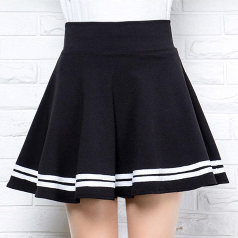 The New High-Waisted Half-Length Student Skirt, Female College Windproof, Sweet And Fluffy Pleated Skirt, A-Line Skirt