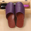 Custom  Haining Leather Slippers Men''S And Women''S Baotou Home Floor In Spring And Winter