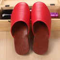 Custom  Haining Leather Slippers Men''S And Women''S Baotou Home Floor In Spring And Winter