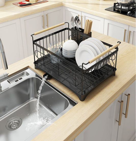 Stainless Steel Sink Dish Drying Rack Dish Cup Drainer Rack Kitchen Storage Shelf Rack Organizer Holder Drainer Shelf