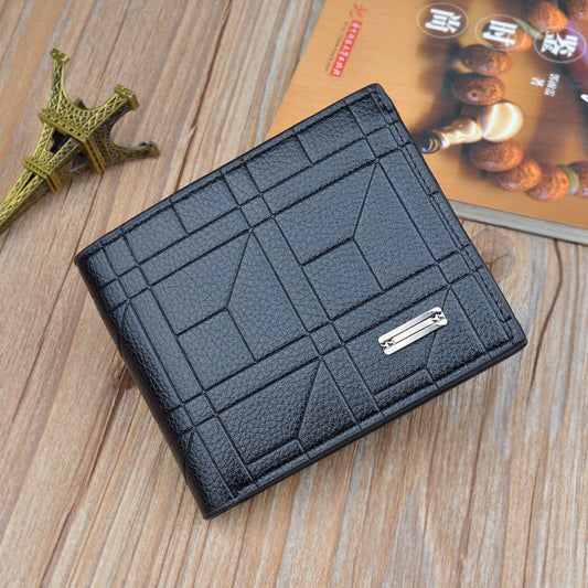 Retro Men's Wallet Men's Short Thin Section