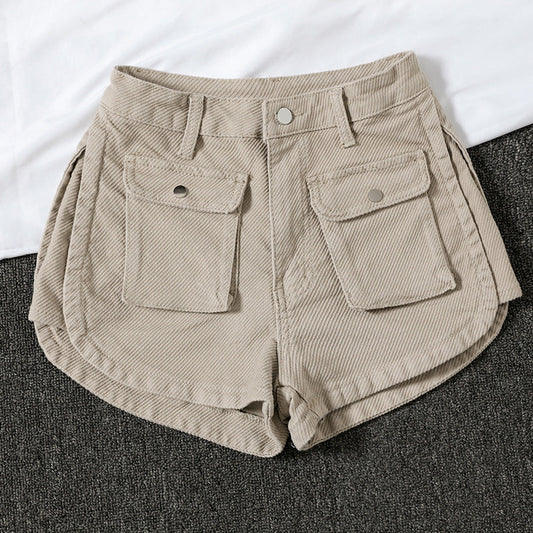 Korean Style High Waist Slim Wide Leg Loose Shorts Hot Pants