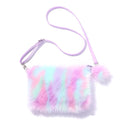Rainbow Plush Messenger Bag Shoulder Bag