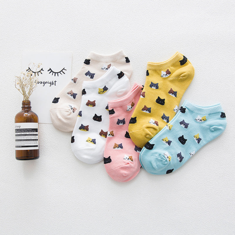 Spring And Summer Women'S Socks, Women'S Solid Color Socks, Low-Cut Shallow Mouth Leisure Boat Socks, Silicone Non-Slip Invisible Socks Wholesale