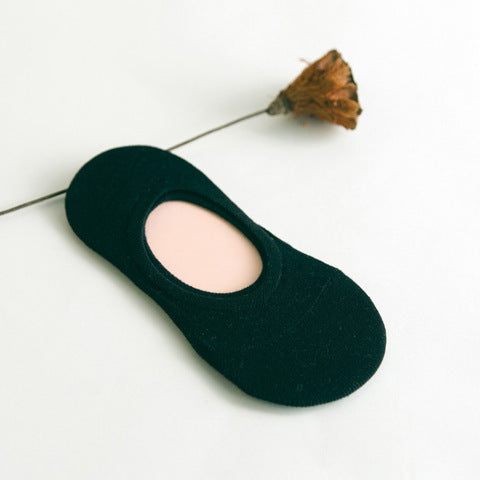 Spring And Summer Women'S Socks, Women'S Solid Color Socks, Low-Cut Shallow Mouth Leisure Boat Socks, Silicone Non-Slip Invisible Socks Wholesale