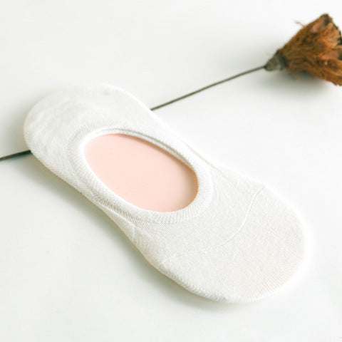 Spring And Summer Women'S Socks, Women'S Solid Color Socks, Low-Cut Shallow Mouth Leisure Boat Socks, Silicone Non-Slip Invisible Socks Wholesale