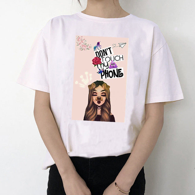 American Female Singer Print Short Sleeve