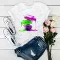 Summer Short Sleeve Fashion Graphic T-Shirt Top Women