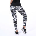 European And American Fashion Camouflage Letter Printed Flower Leggings