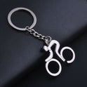 Metal Hollow Pendant New Bicycle Enthusiast Keychain