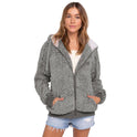 European And American Mixed Color Plush Zipper Jacket