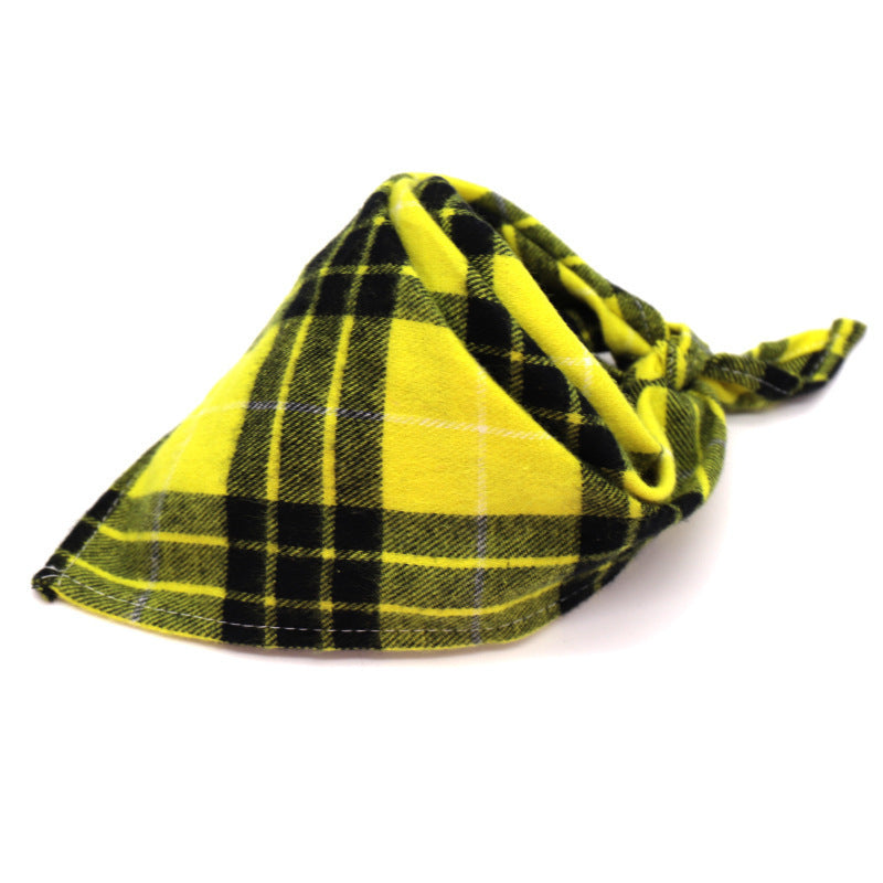 Scottish Style Spring Flannel Triangle Scarf