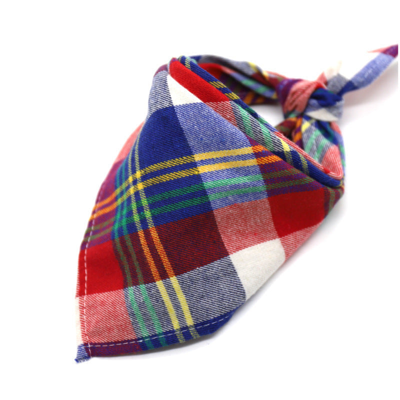 Scottish Style Spring Flannel Triangle Scarf