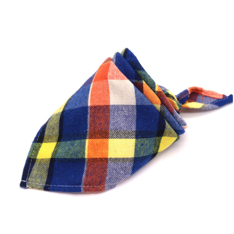 Scottish Style Spring Flannel Triangle Scarf