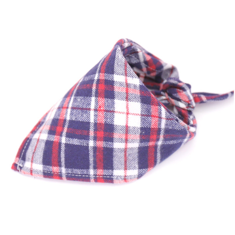 Scottish Style Spring Flannel Triangle Scarf