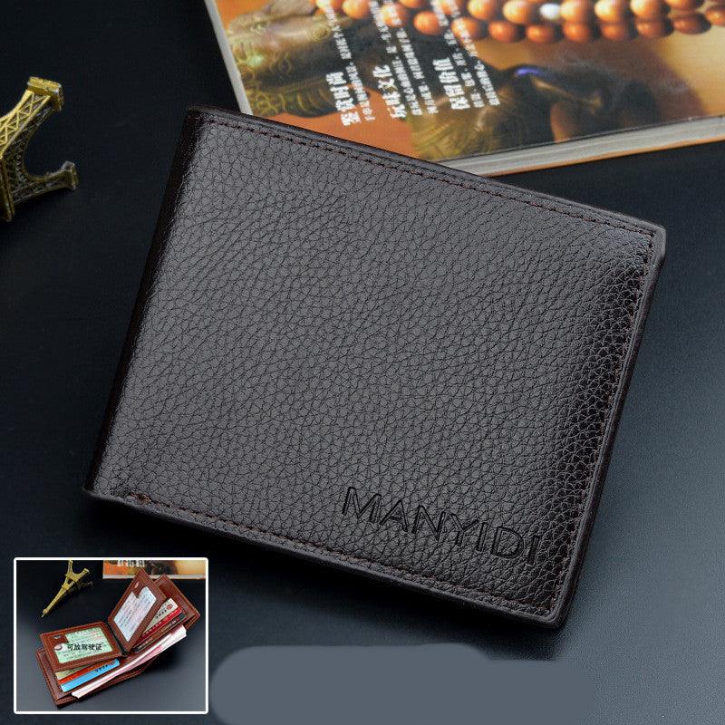 Men's Wallet Short Style Multifunctional Fashion Casual Iron Edge