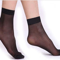 Spring And Summer Thin Transparent Women'S Stockings Stall Night Market Core-Spun Silk Socks