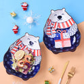 Animal Bakeware Hand-painted Underglaze Cartoon Tableware Plate Polar Bear Deep Plate