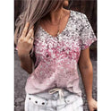 Women's Top Summer Print Pattern Short Sleeved T Shirt Women