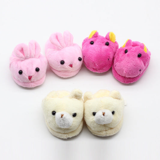 American Doll Dress Up Shoes 18 Inch Doll Cute Animal Fur Slippers Wholesale Mixed Batch