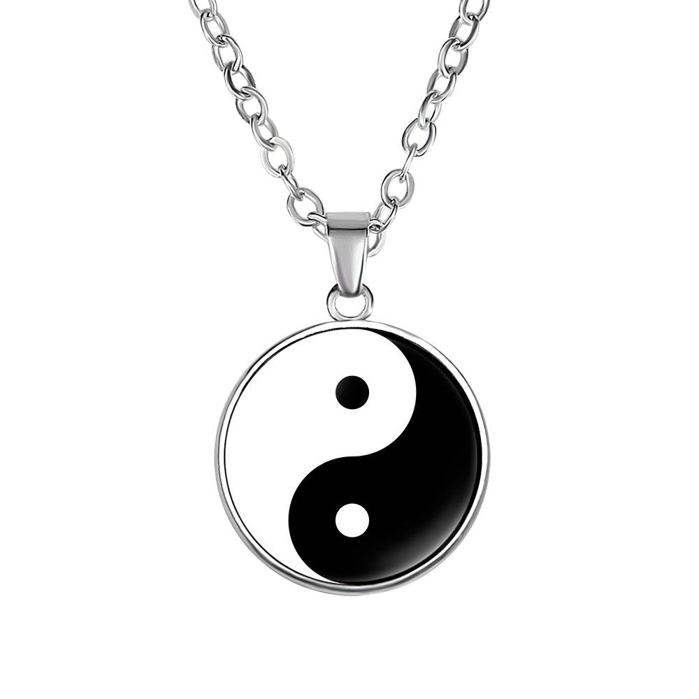 Bagua Diagram Time Gem Pendant Necklace