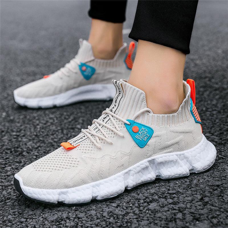 Student Casual Shoes Fashion Flying Woven Sneakers
