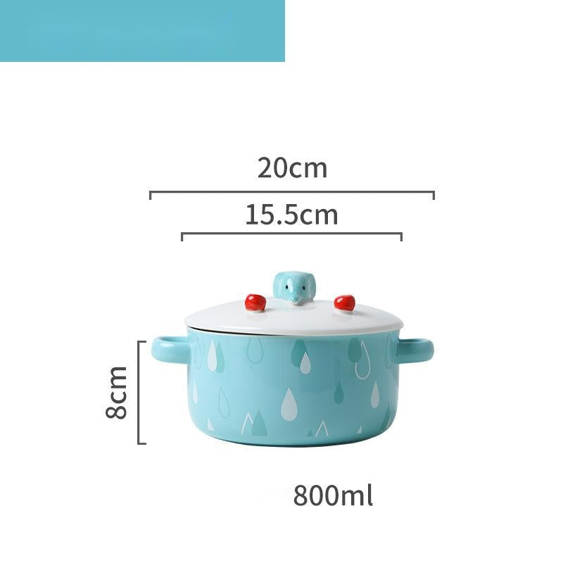 Animal Ceramic Instant Noodle Bowl