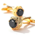 Men's Cufflinks Round Copper Shirt Sleeve Nails With Zircon