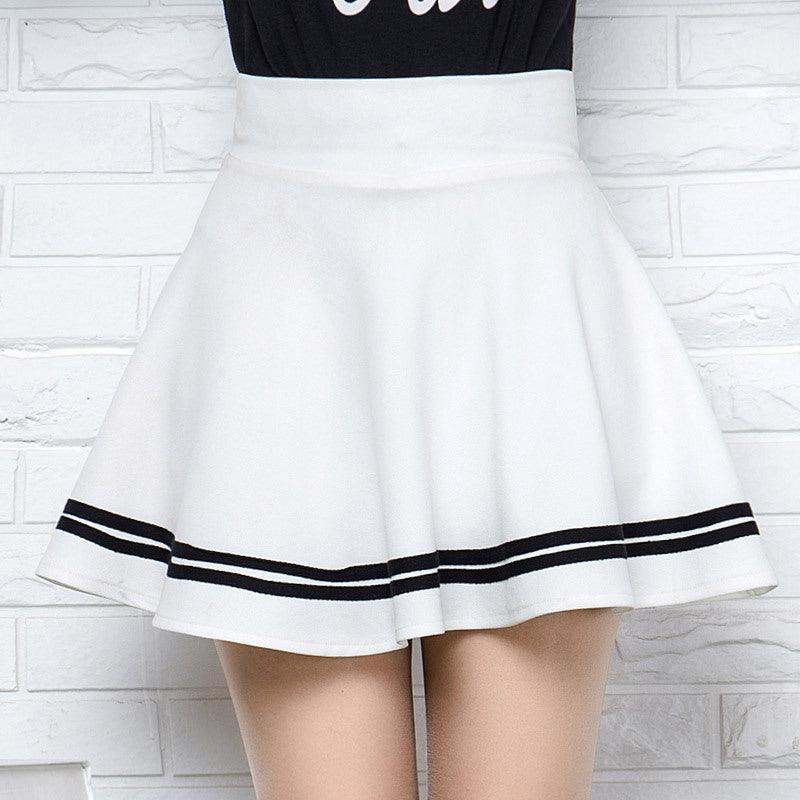 The New High-Waisted Half-Length Student Skirt, Female College Windproof, Sweet And Fluffy Pleated Skirt, A-Line Skirt