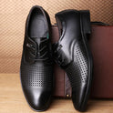 Casual Breathable Men's Hole Shoes Black