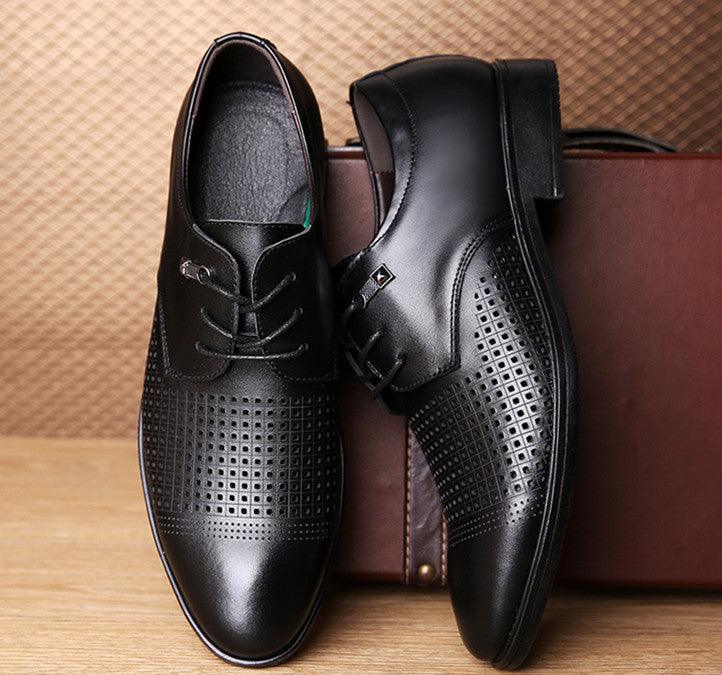 Casual Breathable Men's Hole Shoes Black