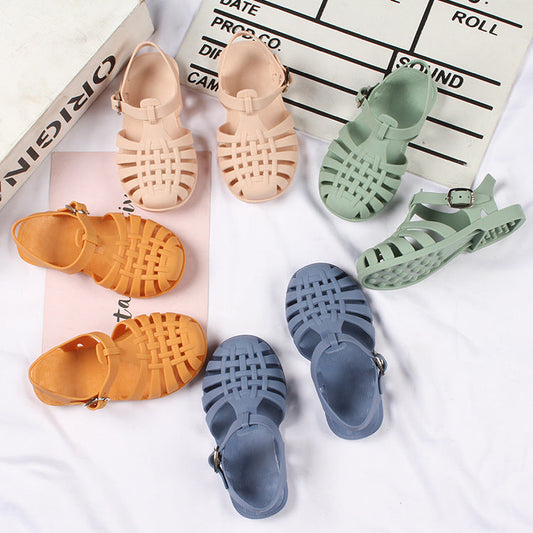 Boys And Girls Baby Hollow Casual Daily Hole Flat Sandals