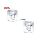 Skull Skull Double Transparent Glass