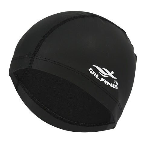 Solid color waterproof swimming cap