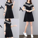 Women's Fashion Slim Off Shoulder Mid Length Dress