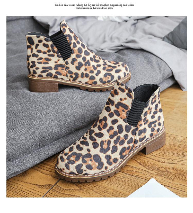Leopard print elastic for women's shoes