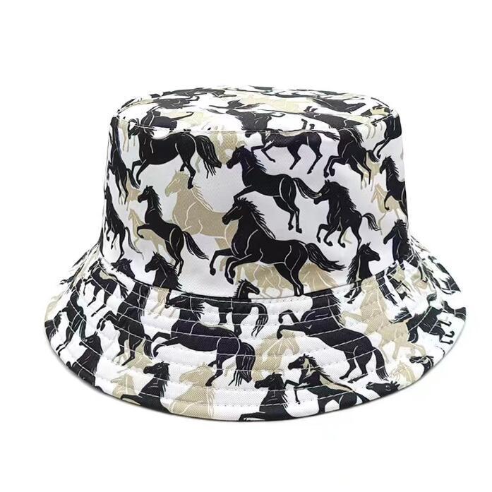 Versatile Geometric Graffiti Retro Fisherman Hat