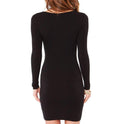 Autumn And Winter New Round Neck Slim Super Soft Long Sleeve Bottoming Dress