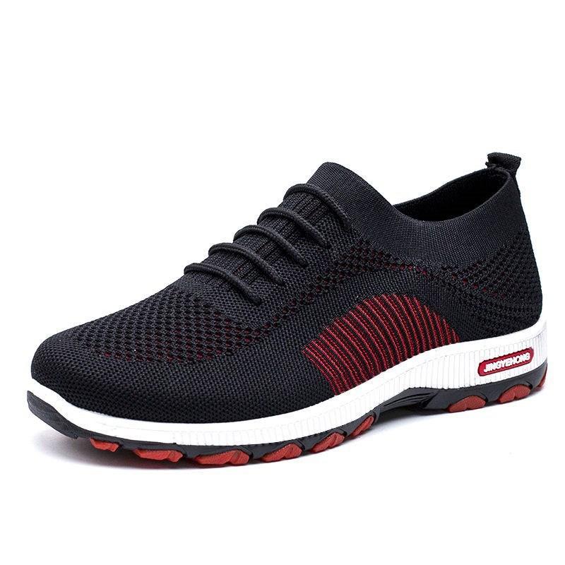 Men's mesh breathable flying shoes