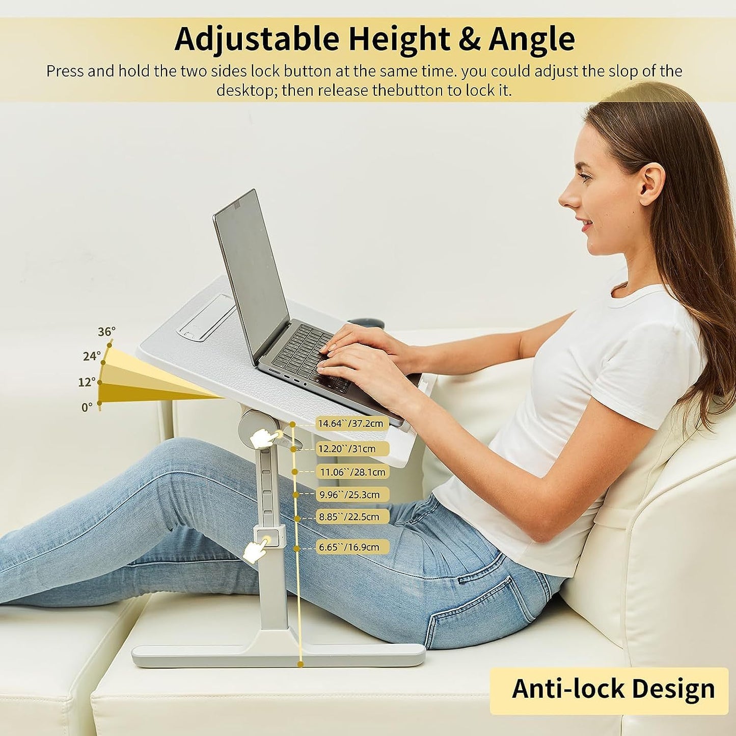 Portable Adjustable Notebook Folding Table